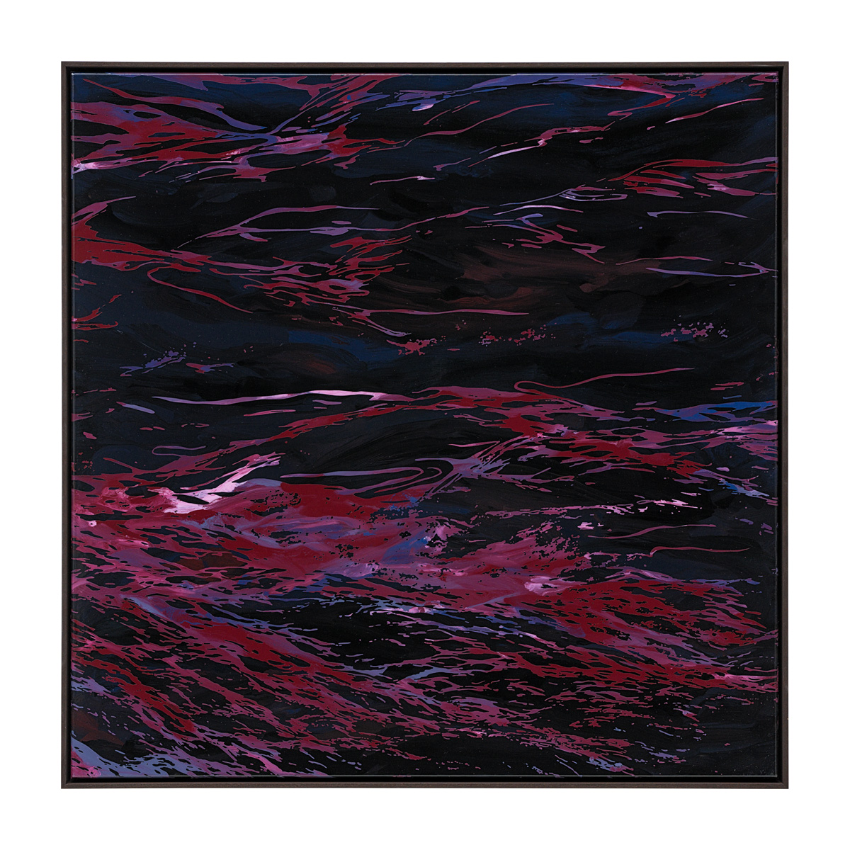 S.D.G.M. (Purple), 2026, 110 x 110 cm, Lacquer on Canvas, Private Collection Munich