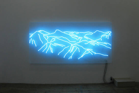 S.B. (Neon), 2005, 130 x 260 x 15 cm, Private Collection Munich