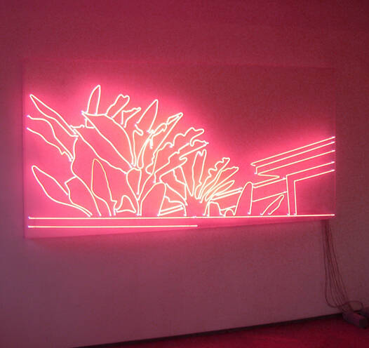 E.H. (Neon), 2007, 130 x 260 x 15 cm