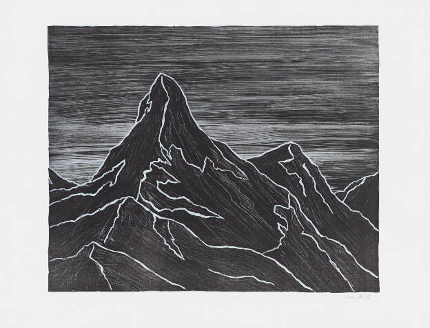 S.D.N.N. (Matterhorn), 2011, 50 x 65 cm, Lithographie auf Büttenpapier, Griffelkunst-Mappe 2011 