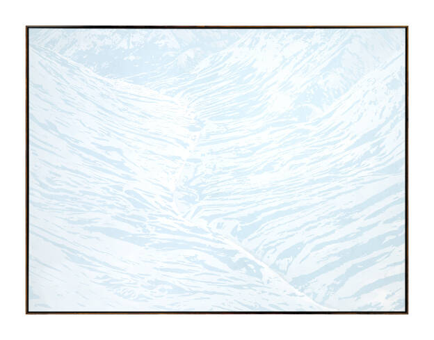 S.D.S.S. (Invers/Mirror), 2024, 150 x 200 cm, Lacquer on Canvas